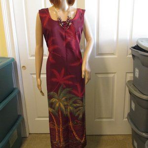 NWT - LOOKING GOOD cute Maxi dress with matching fabric back tie belt - sz M